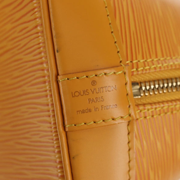 LOUIS VUITTON Epi Alma Hand Bag Yellow M52149 LV Auth ki6179A