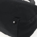 FENDI Hand Bag Nylon Black Silver Auth ki6181-15