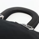 FENDI Hand Bag Nylon Black Silver Auth ki6181-8