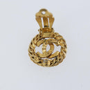CHANEL COCO Mark Earring metal Gold CC Auth ki6182-10