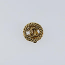 CHANEL COCO Mark Earring metal Gold CC Auth ki6182-2