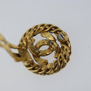 CHANEL COCO Mark Earring metal Gold CC Auth ki6182-6