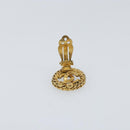 CHANEL COCO Mark Earring metal Gold CC Auth ki6182-9