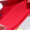 LOUIS VUITTON Monogram Vernis Reade PM Hand Bag Red Rouge M91088 LV Auth ki6184-11