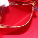 LOUIS VUITTON Monogram Vernis Reade PM Hand Bag Red Rouge M91088 LV Auth ki6184-21