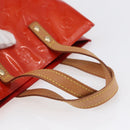 LOUIS VUITTON Monogram Vernis Reade PM Hand Bag Red Rouge M91088 LV Auth ki6184-7