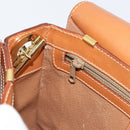 CELINE Macadam Canvas Shoulder Bag PVC Leather Brown Gold Auth ki6185-22