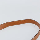 CELINE Macadam Canvas Shoulder Bag PVC Leather Brown Gold Auth ki6185-8