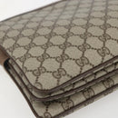 GUCCI GG Supreme Web Sherry Line Bag PVC Beige Gold 904 02 013 Auth ki6187-13