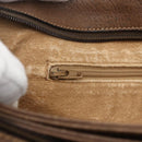 GUCCI GG Supreme Web Sherry Line Bag PVC Beige Gold 904 02 013 Auth ki6187-17