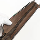 GUCCI GG Supreme Web Sherry Line Bag PVC Beige Gold 904 02 013 Auth ki6187-6