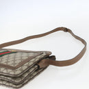 GUCCI GG Supreme Web Sherry Line Bag PVC Beige Gold 904 02 013 Auth ki6187-8