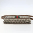 GUCCI GG Supreme Web Sherry Line Bag PVC Beige Gold 904 02 013 Auth ki6187-9