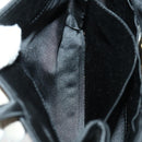 BOTTEGA VENETA INTRECCIATO Hand Bag Satin Black Gold Auth ki6189-10