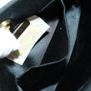 BOTTEGA VENETA INTRECCIATO Hand Bag Satin Black Gold Auth ki6189-19