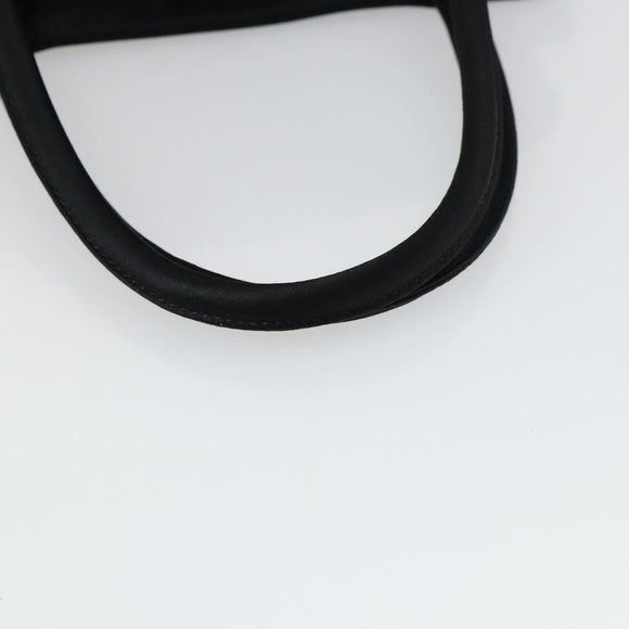 BOTTEGA VENETA INTRECCIATO Hand Bag Satin Black Gold Auth ki6189