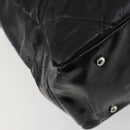 CHANEL Paris Biarritz Tote Bag Patent leather Black CC Auth ki6192-17