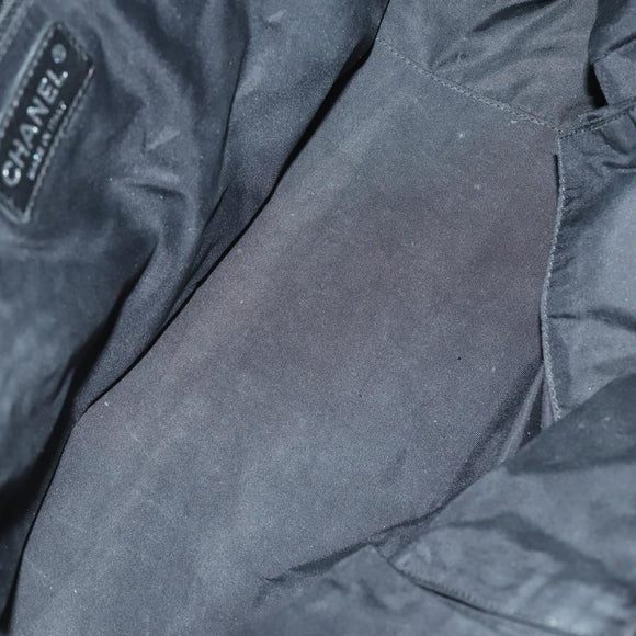 CHANEL Paris Biarritz Tote Bag Patent leather Black CC Auth ki6192