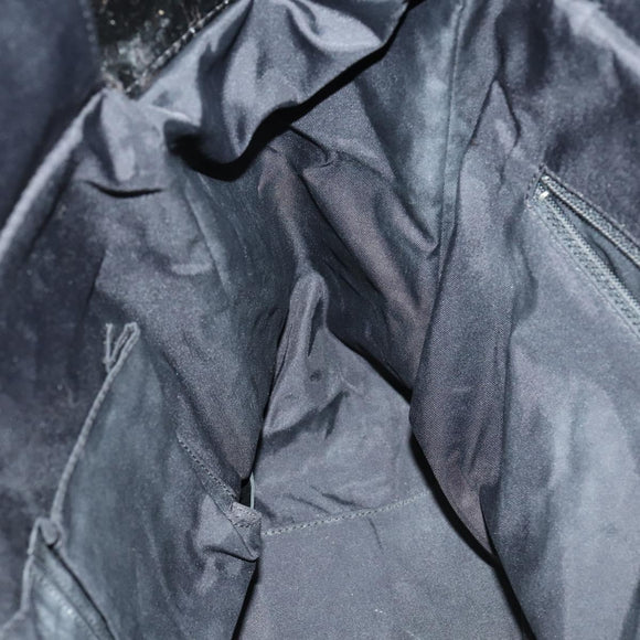 CHANEL Paris Biarritz Tote Bag Patent leather Black CC Auth ki6192