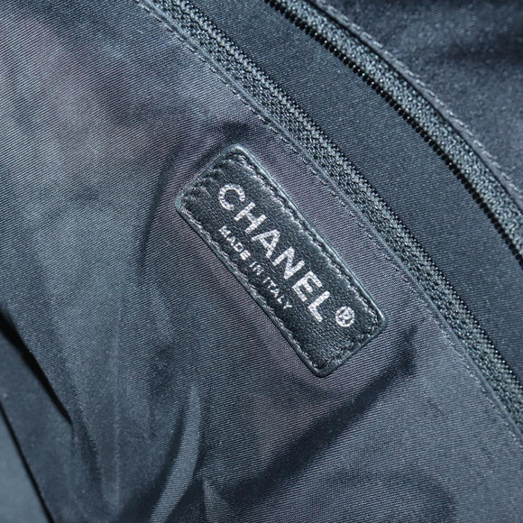 CHANEL Paris Biarritz Tote Bag Patent leather Black CC Auth ki6192