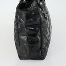 CHANEL Paris Biarritz Tote Bag Patent leather Black CC Auth ki6192-4