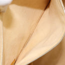 CHANEL No.5 Punching Hand Bag Patent leather Yellow Silver CC Auth ki6193-22