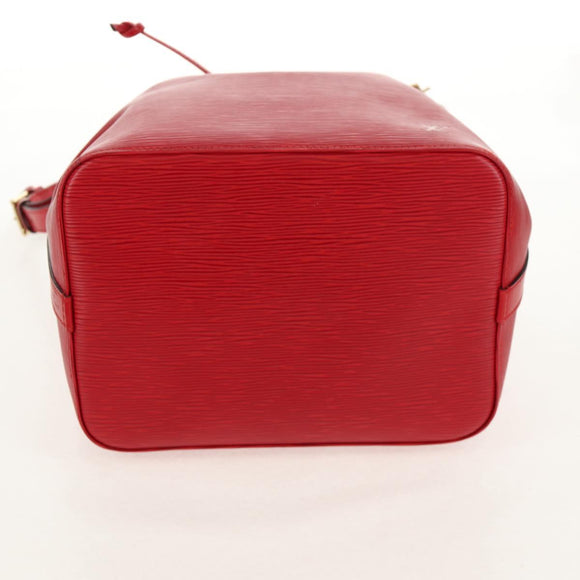 LOUIS VUITTON Epi Petit Noe Shoulder Bag Red M44107 LV Auth ki6194V