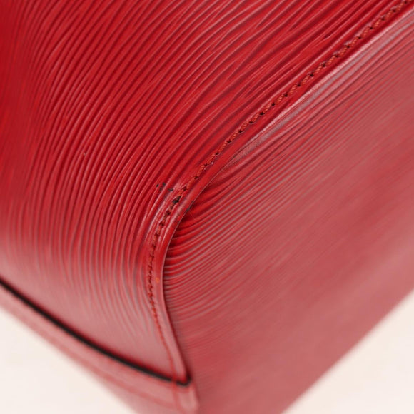 LOUIS VUITTON Epi Petit Noe Shoulder Bag Red M44107 LV Auth ki6194V