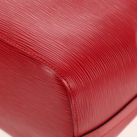 LOUIS VUITTON Epi Petit Noe Shoulder Bag Red M44107 LV Auth ki6194V