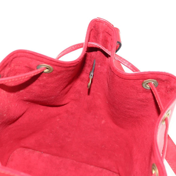 LOUIS VUITTON Epi Petit Noe Shoulder Bag Red M44107 LV Auth ki6194V