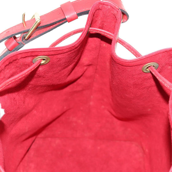LOUIS VUITTON Epi Petit Noe Shoulder Bag Red M44107 LV Auth ki6194V