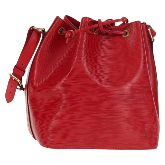 LOUIS VUITTON Epi Petit Noe Shoulder Bag Red M44107 LV Auth ki6194V