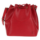 LOUIS VUITTON Epi Petit Noe Shoulder Bag Red M44107 LV Auth ki6194V-13