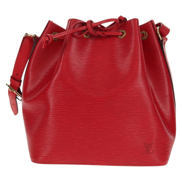 LOUIS VUITTON Epi Petit Noe Shoulder Bag Red M44107 LV Auth ki6194V