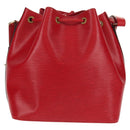 LOUIS VUITTON Epi Petit Noe Shoulder Bag Red M44107 LV Auth ki6194V-2