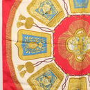 HERMES Carre 90 Scarf Silk Red Auth ki6200-5