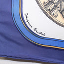 HERMES Carre 90 Scarf ""GRAND APPARAT"" Silk Blue Auth ki6201-11