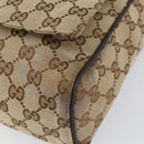 GUCCI GG Canvas Shoulder Bag Beige Silver 146236 Auth ki6202-10