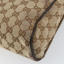 GUCCI GG Canvas Shoulder Bag Beige Silver 146236 Auth ki6202-12