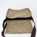 GUCCI GG Canvas Shoulder Bag Beige Silver 146236 Auth ki6202-15