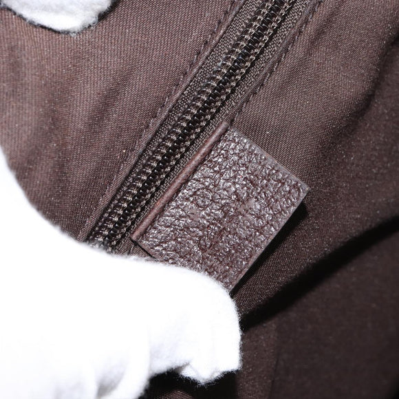 GUCCI GG Canvas Shoulder Bag Beige Silver 146236 Auth ki6202