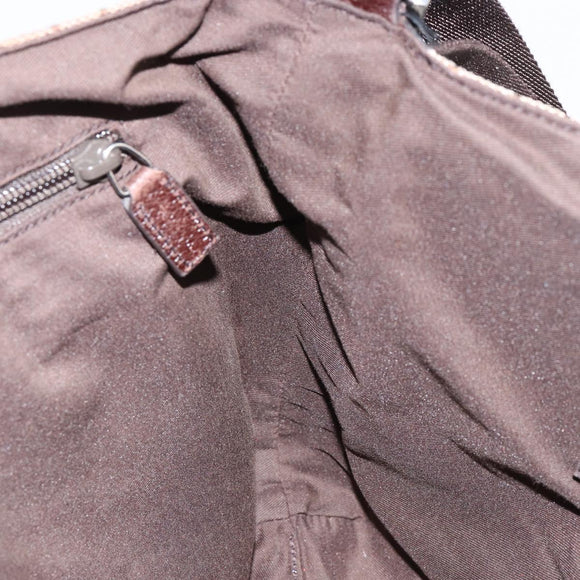 GUCCI GG Canvas Shoulder Bag Beige Silver 146236 Auth ki6202