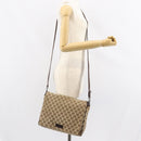 GUCCI GG Canvas Shoulder Bag Beige Silver 146236 Auth ki6202-23