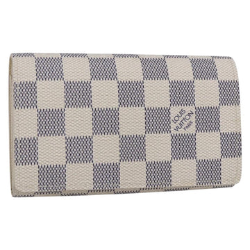 LOUIS VUITTON Damier Azur Portefeuille Tresol Wallet N61744 LV Auth ki6205