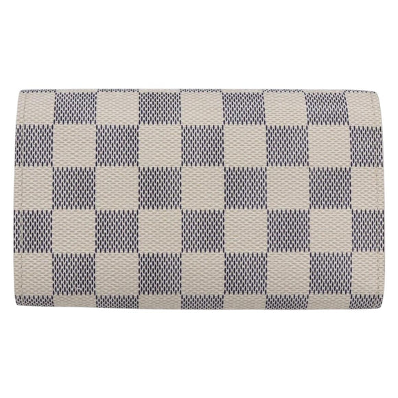 LOUIS VUITTON Damier Azur Portefeuille Tresol Wallet N61744 LV Auth ki6205