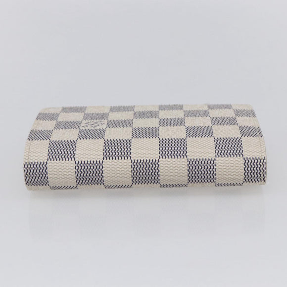 LOUIS VUITTON Damier Azur Portefeuille Tresol Wallet N61744 LV Auth ki6205