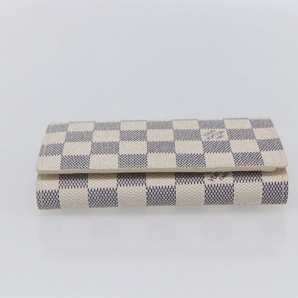 LOUIS VUITTON Damier Azur Portefeuille Tresol Wallet N61744 LV Auth ki6205