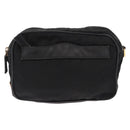 PRADA Shoulder Bag Nylon Leather Black Gold Auth ki6206-13