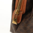 CELINE Macadam Canvas Pouch PVC Leather Brown Gold Auth ki6211A-8