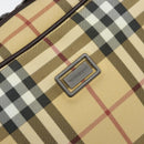 BURBERRY Nova Check Hand Bag PVC Beige Auth ki6212-14